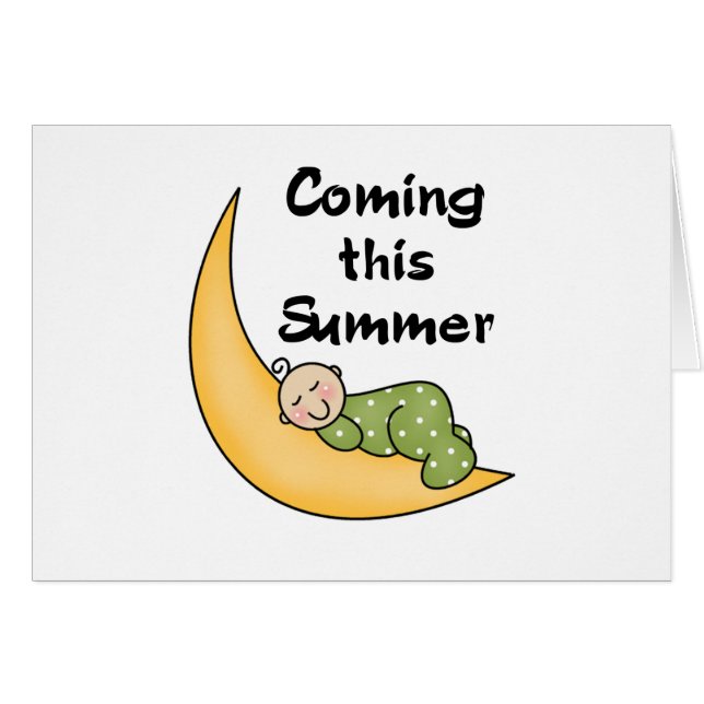 Baby auf Mond-Sommer (Vorderseite (Horizontal))