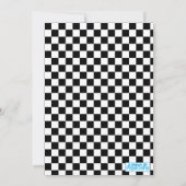 Baby auf Skateboard Schuhe - Junge - Einladung (Rückseite)