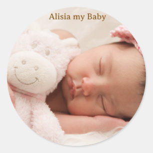 Baby Aufkleber Foto Aufkleber