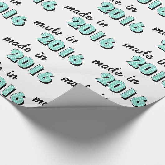 Baby aus 2016 geschenkpapier (Ecke)