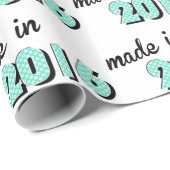 Baby aus 2016 geschenkpapier (Rolleneckpunkt)