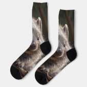 Baby Australian Wombat Crew Socks Socken (Linkes Detail)