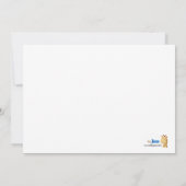 BABY AVIATOR Airplane 12x18 Baby Dusche Einladung (Rückseite)