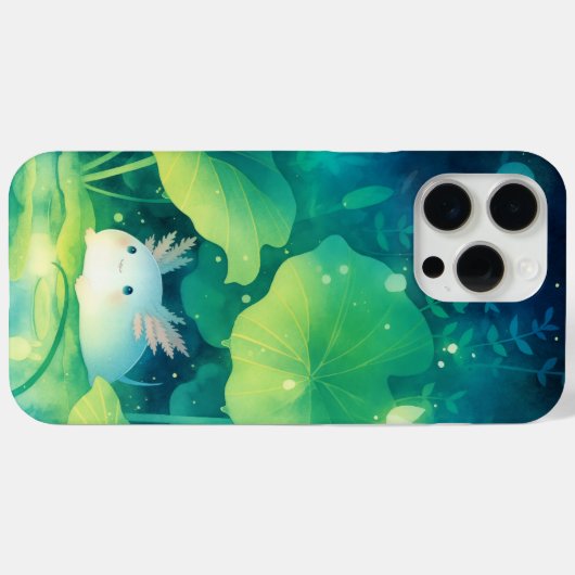 Baby Axolotl Blume Pond Case-Mate iPhone Hülle (Rückseite (Horizontal))
