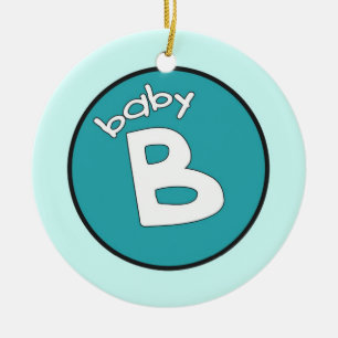"Baby B" Personalisiertes Ornament für Vielfache