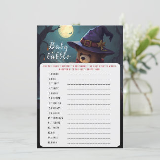Baby-Babbel-Halloween-Baby-Party-Spiel
