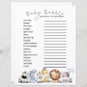 Baby Babble - Baby Themed Word Scramble (Vorne/Hinten)