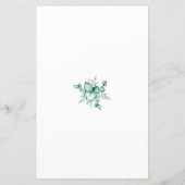 Baby Babble Greenery Baby Shower (Rückseite)