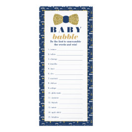 Baby Babbly Word Scramble Game, Bow Krawatte Werbekarte