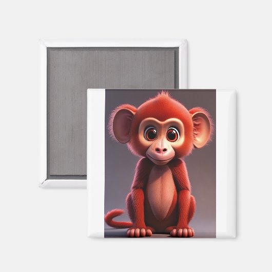 Baby Baboon Bonanza Magnet (Vorderseite/Rückseite)