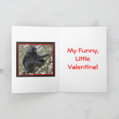 Baby Baboon Valentine Feiertagskarte (Innenseite)