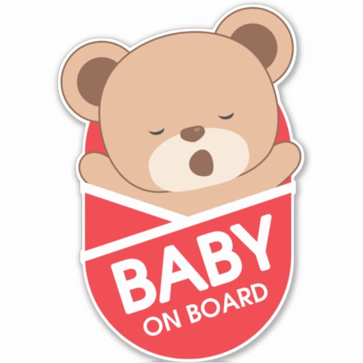 Baby-Baby-Baby an Bord Aufkleber (Vorderseite)