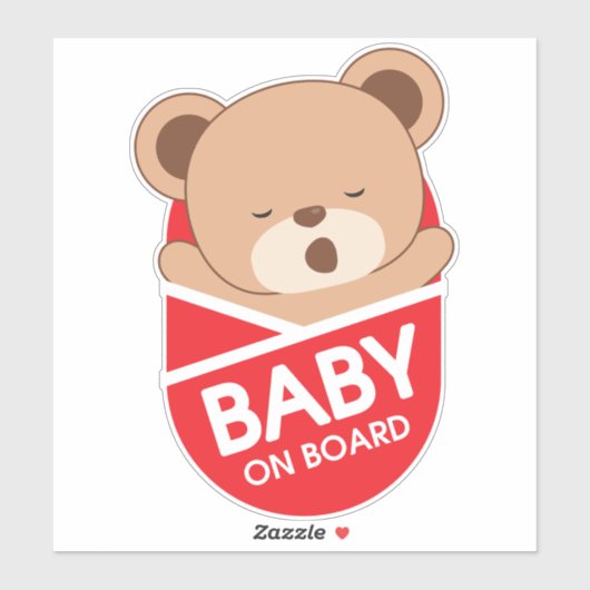 Baby-Baby-Baby an Bord Aufkleber (Blatt)