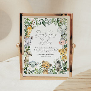 Baby Baby Baby Baby Baby Shower Don't Say Baby Poster