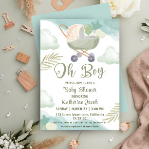 Baby Baby Baby Babydusche Einladung