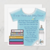 Baby Baby Baby Boy Bringen Sie eine Babydusche mit Einladung (Vorne/Hinten)