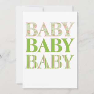 Baby, Baby, Baby-Einladung Einladung