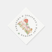 Baby-Baby-Babydusche Serviette (Ecke)