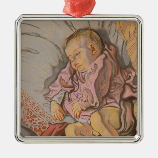 Baby Baby Boy Ornament Aus Metall (Vorne)