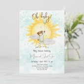 Baby, Baby-Dusche Einladung (Stehend Vorderseite)