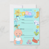 Baby-Baby-Dusche Einladung (Vorderseite)