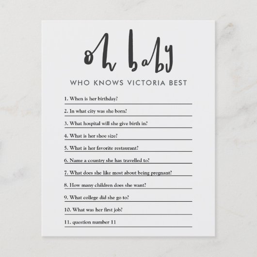 Baby, Baby Dusche Party Flyer (Vorne)