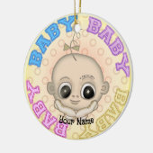 Baby Baby Face Keramik Ornament (Links)