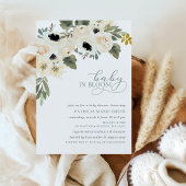 Baby-Baby in Bloom Ivory Floral Girl Babydusche Einladung