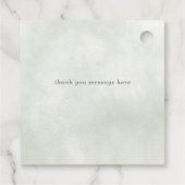 Baby-Baby in Bloom Ivory Floral Girl Babydusche Geschenkanhänger (Rückseite)