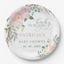 Baby-Baby in Bloom Pink Floral Girl Babydusche