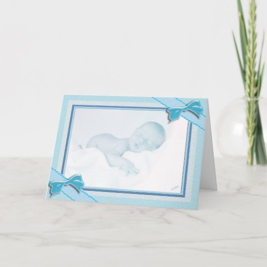 Baby, Baby, Junge Glückwünsche Karte (Vorderseite)