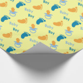 Baby - Babyparty Geschenkpapier (Ecke)
