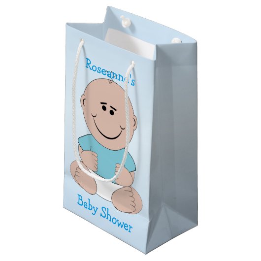 Baby-Babyparty Kleine Geschenktüte (Vorderseite Schrägansicht)
