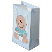 Baby-Babyparty Kleine Geschenktüte (Rückseite Schrägansicht)