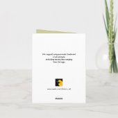 Baby backyard chicken Holiday Card Feiertagskarte (Rückseite)