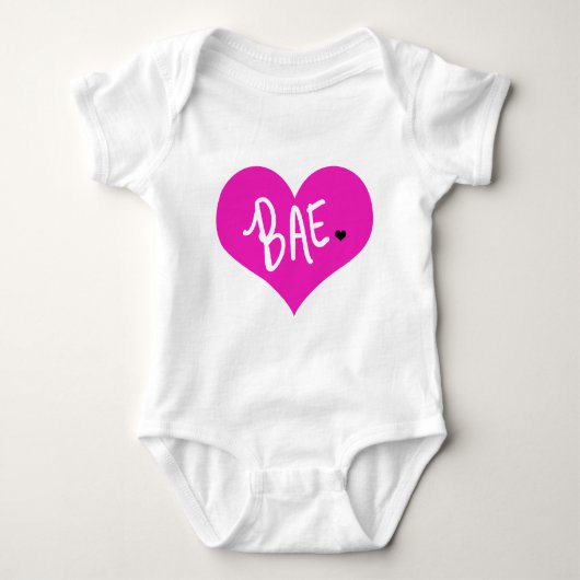 Baby BAE Pink Heart Baby Strampler (Vorderseite)