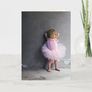 Baby-Ballerina-Grußkarte Karte
