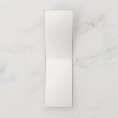 Baby Ballerina Schuhe Wildblumen Girl Duschmenü Treuekarte (Innenseite Aufgefaltet)