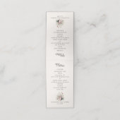 Baby Ballerina Schuhe Wildblumen Girl Duschmenü Treuekarte (Außenseite Aufgefaltet)