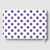 Baby Balloon | Royal Violet Lila Baby Dusche Gästebuch (Rückseite)