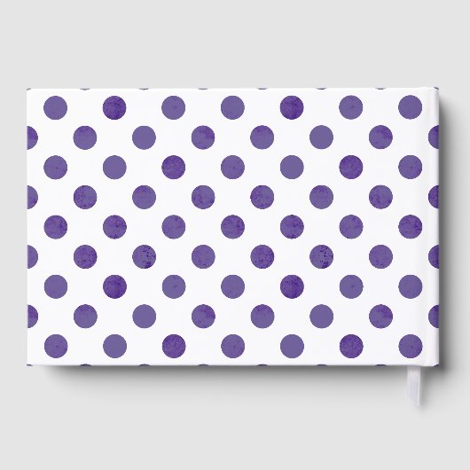 Baby Balloon | Royal Violet Lila Baby Dusche Gästebuch (Rückseite)