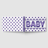 Baby Balloon | Royal Violet Lila Baby Dusche Gästebuch (Voll)