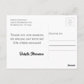 Baby Balloon | Unisex Silver Shower oder Reveal Postkarte (Rückseite)