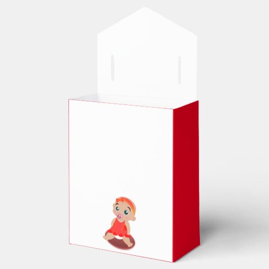 Baby-Ballotin Geschenkschachtel (Geöffnet)