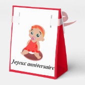 Baby-Ballotin Geschenkschachtel (Rückseite)