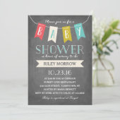 Baby Banner | Einladung der Babydusche (Stehend Vorderseite)