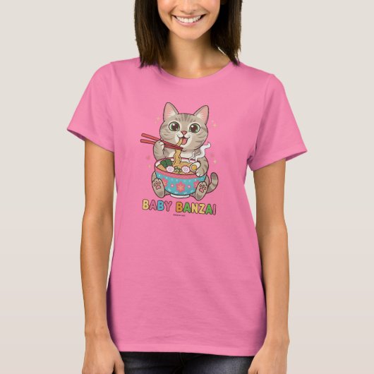 Baby Banzai Kat T-Shirt (Vorderseite)