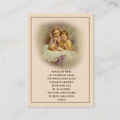 Baby Baptismal Remembrans Angels Holy Card Visitenkarte (Vorderseite)