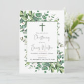 Baby Baptisse Christening Einladung (Stehend Vorderseite)