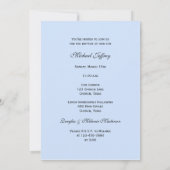 Baby Baptisse Christening Invitation Boy Einladung (Rückseite)